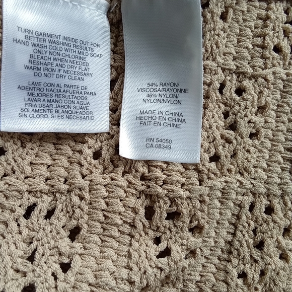 Jones New York Sweater, Large, Tan - Picture 4 of 4